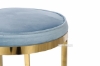 Picture of ROBIN Golden Frame Stool (Blue)