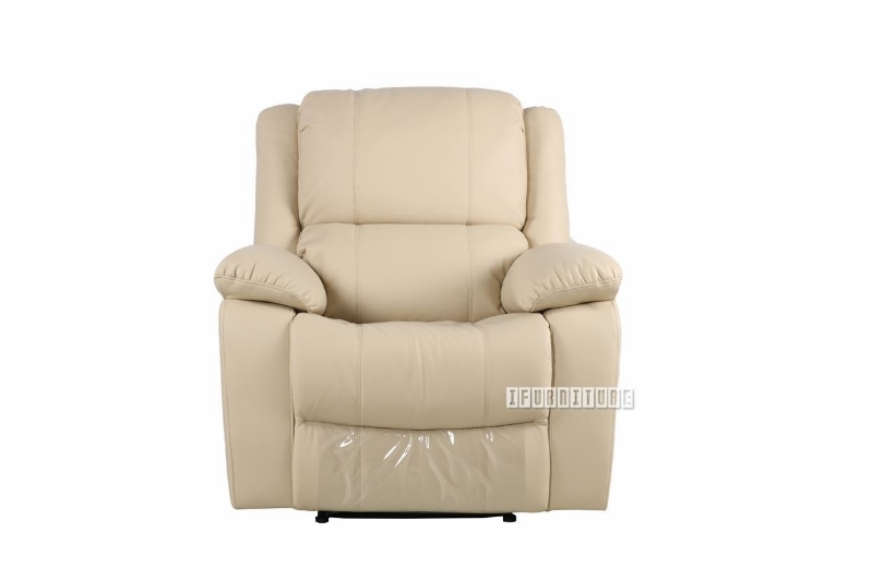 Picture of BRIGHTON RECLINING 1+ 2+3 Sofa Range (Beige) Air Leather- Armchair (1R)