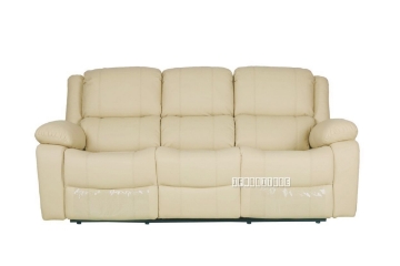 Picture of BRIGHTON Reclining 1+ 2+3 Sofa Range In Biege * Air Leather