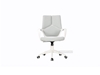 Picture of SUTTON MEDIUM BACK OFFICE CHAIR *WHITE FRAM WITH GREY FABRIC