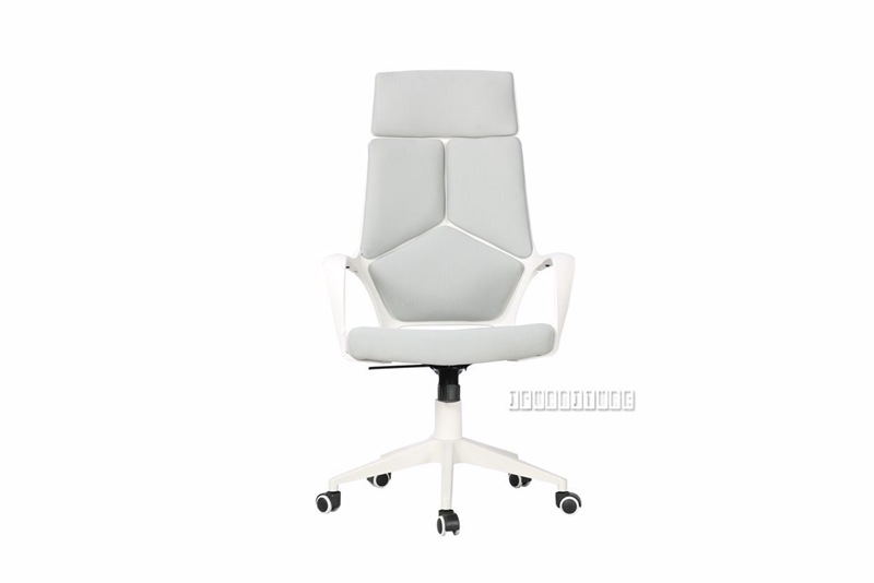 Picture of SUTTON HIGH BACK OFFICE CHAIR *WHITE FRAME WITH GREY FABRIC