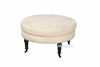 Picture of DOLFER ROUND FABRIC OTTOMAN * BEIGE