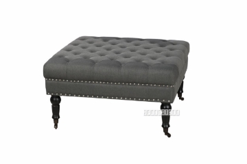 Picture of DOLFER SQUARE FABRIC OTTOMAN * DARK GREY