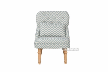 Picture of HAXBY LOUNGE CHAIR * BLUE/WHITE