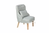 Picture of HAXBY LOUNGE CHAIR * BLUE/WHITE