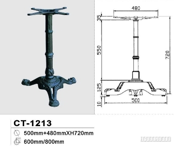 Picture of [Commercial Supply Only] TIGER 50 Ornate Cast Iron Tripod Table Base