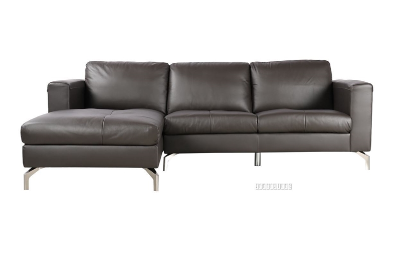 Picture of CINDY SECTIONAL SOFA *GENUINE LEATHER *DARK