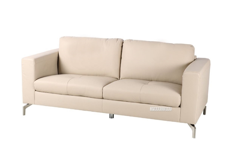Picture of CINDY 3+2 Sofa Range *Genuine Leather (Beige) - 3 Seater