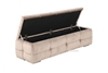 Picture of REGAL BENCH WITH STORAGE * LIGHT BROWN VELVET