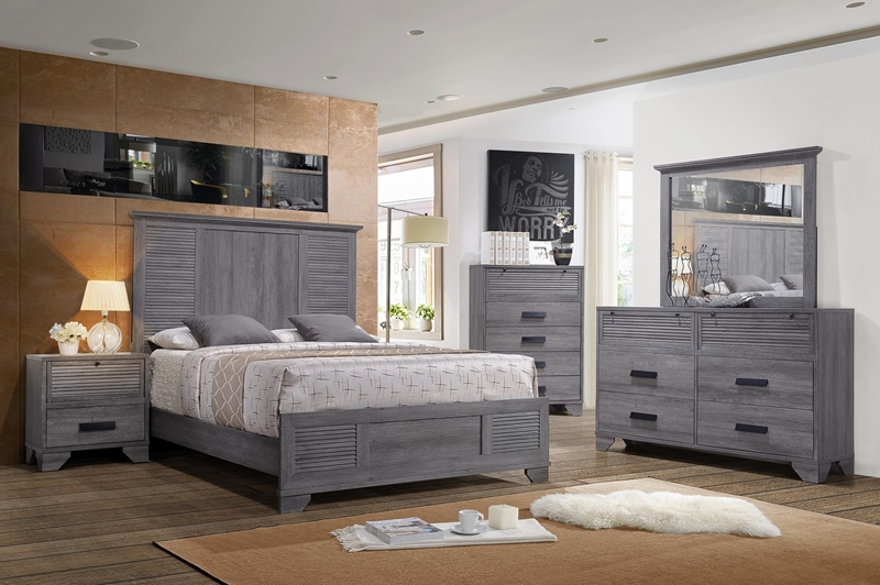 Picture of MORITZ QUEEN/KING SIZE BEDROOM COLLECTION* GREY