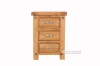 Picture of WESTMINSTER Solid Oak Wood 3-Drawer Bedside Table 