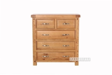 Picture of WESTMINSTER 5-Drawer Solid Oak Chest 