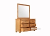 Picture of WESTMINSTER Solid Oak 6-Drawer Dresser with Mirror