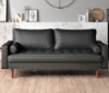 Picture of FAVERSHAM 3+2 Sofa Range (Black) - 2 Seaters (Loveseat)