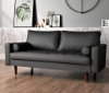 Picture of FAVERSHAM 3+2 Sofa Range (Black) - 2 Seaters (Loveseat)