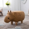 Picture of BIG Hardwood Ottoman (Yellow Hippo)