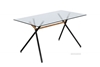 Picture of COSMO 140 GLASS RECTANGLE DINING TABLE