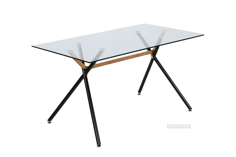Picture of COSMO 140 GLASS RECTANGLE DINING TABLE