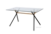Picture of COSMO 140 GLASS RECTANGLE DINING TABLE