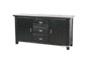 Picture of CAROL Solid Acacia Sideboard (Black)