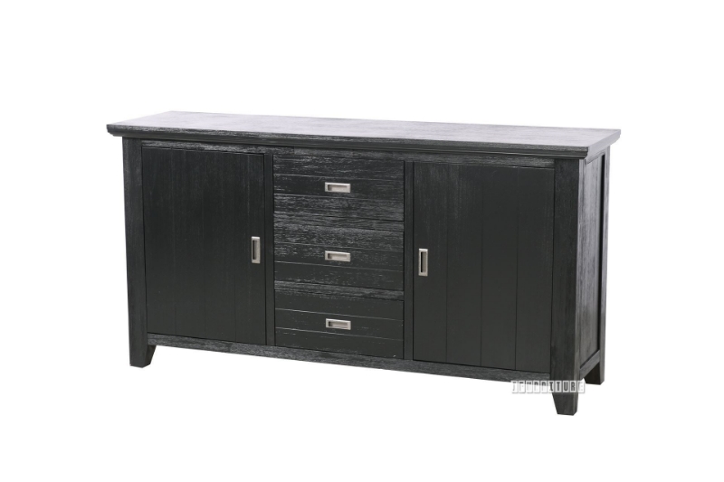 Picture of CAROL Solid Acacia Sideboard (Black)