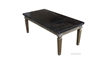 Picture of IMPERIAL COFFEE TABLE * REAL BLACK MARBLE TOP/WHITE WASH TIMBER