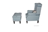 Picture of BRADFORD LOUNGE CHAIR WITH OTTOMAN *BLUE