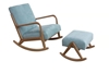 Picture of PUDDLE Rocking Chair with Stool (Blue)