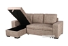 Picture of GIANNI Reversible Storage Sectional Sofa bed in 2 Colors - MUSHROOM