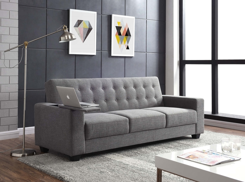 Picture of Roberson 3 seater sofa bed* with power outlet and USB charger