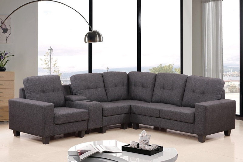 Picture of CLEAVON  Sectional Sofa * grey & black