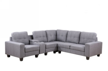 Picture of CLEAVON  Sectional Sofa * grey & black