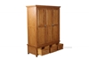 Picture of (FINAL SALE)NOTTINGHAM 3DOOR 3DRW WARDROBE *SOLID OAK