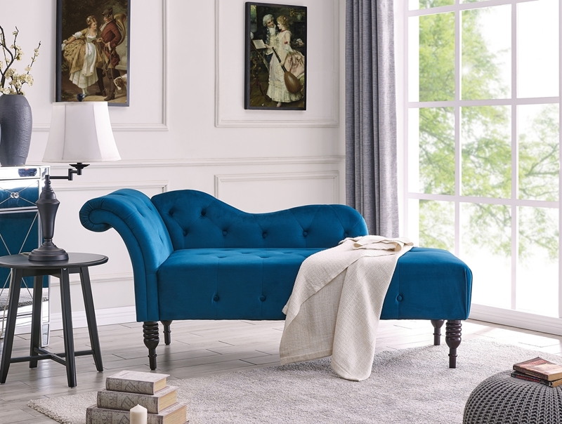 Picture of HAMPTON CHAISE LOUNGER *BLUE VELVET