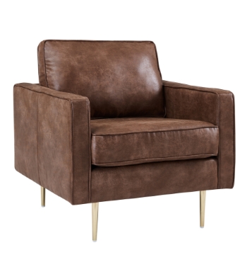 Picture of SCOTT LOUNGE CHAIR *BROWN FABRIC