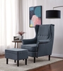 Picture of CARACARA ACCENT CHAIR WITH OTTOMAN *GREY