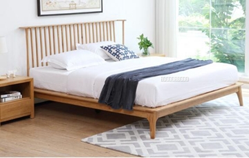Picture of HELSINKI QUEEN SIZE BED *SOLID OAK