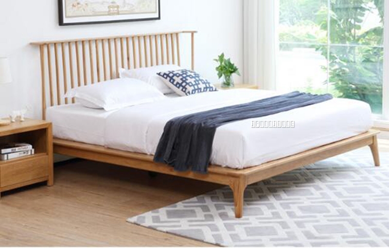 Picture of HELSINKI QUEEN SIZE BED *SOLID OAK