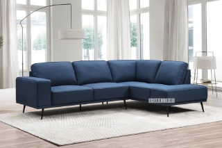 Picture of WILSON Sectional Sofa (Blue) - Right