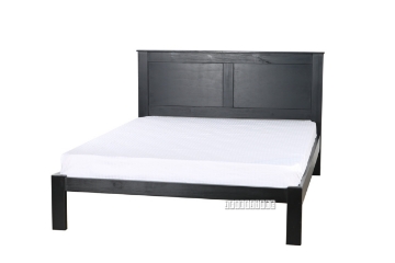 Picture of METRO Solid Pine Wood Eastern Bed Frame in Double Size (Black) 