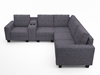 Picture of CLEAVON  Sectional Sofa * grey & black