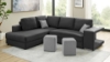 Picture of KARINA Sectional Sofa/ Sofa Bed With Stools And Charger - Facing Left with USB Port