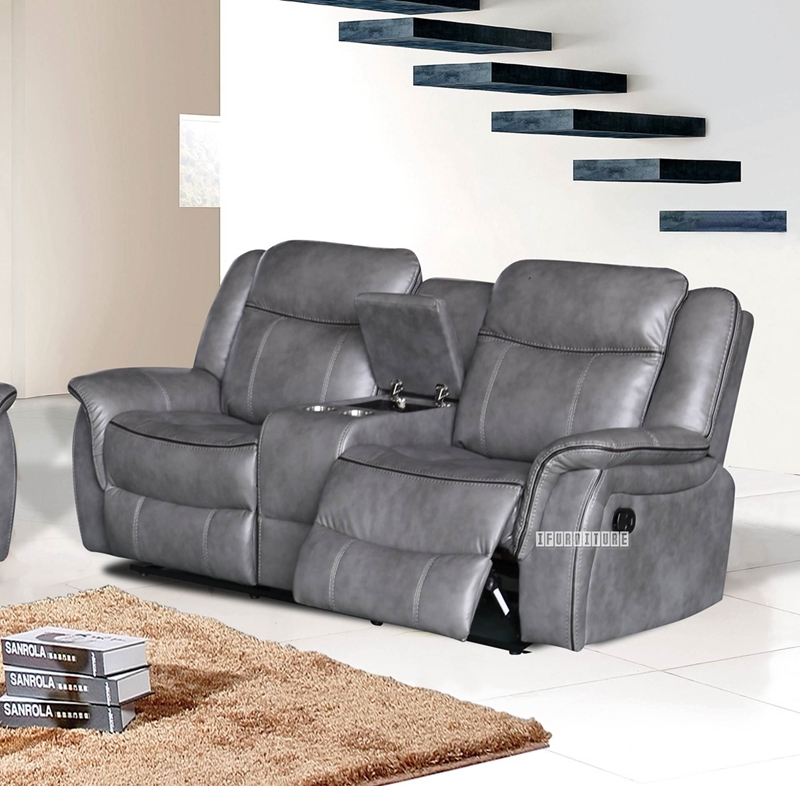 Picture of DOVER Reclining Sofa Range (Air Leather) - 2 Seater (Loveseat)