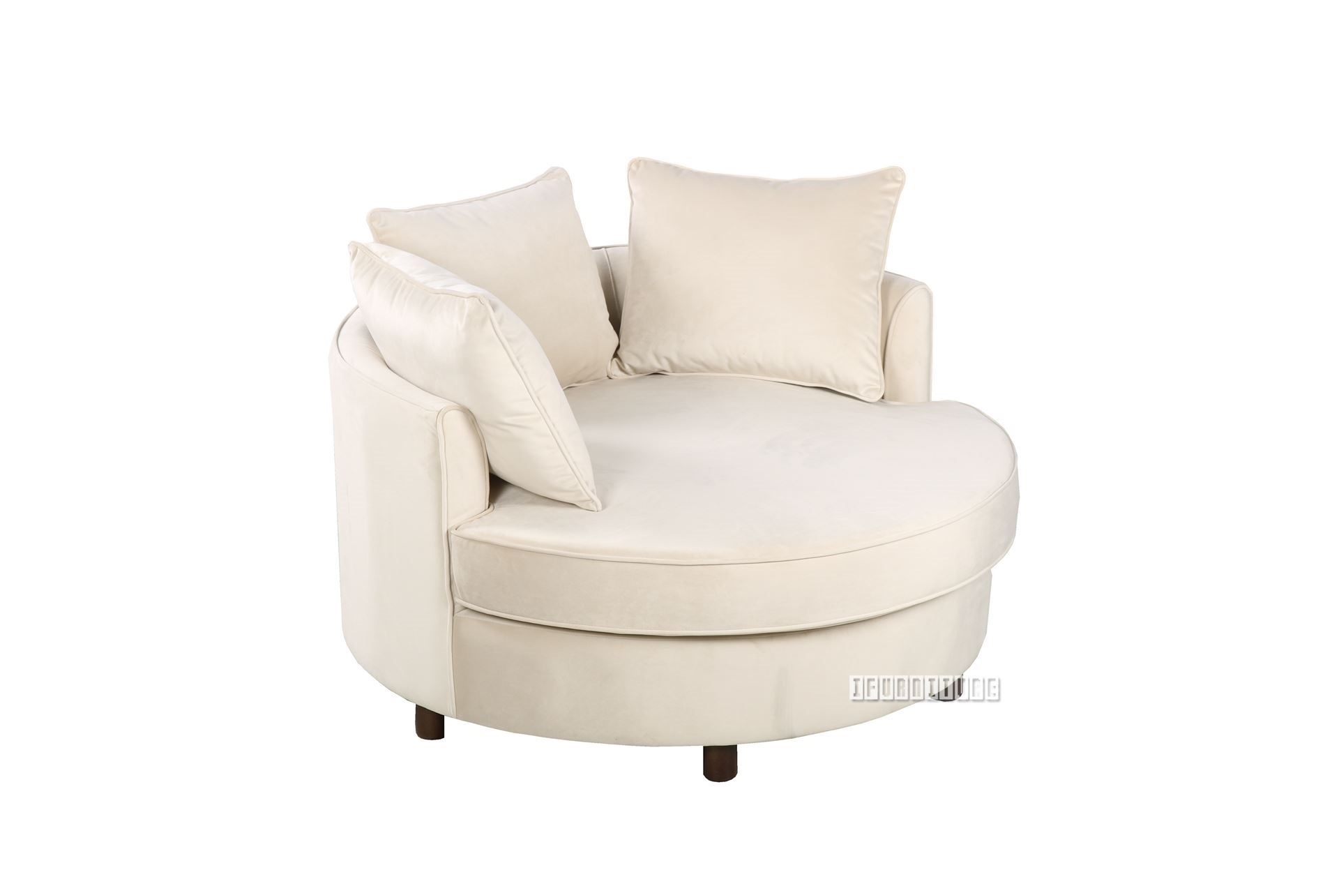 LYDIA NEST CHAIR/ SOFA IN BEIGE VELVET FABRICiFurnitureThe largest