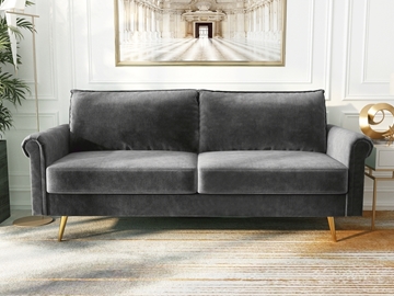 Picture of LIDO 3 SEAT SOFA *GREY VELVET