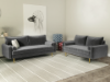Picture of MARYJANET Velvet Sofa Range (Gray) - 2 Seater (Loveseat)