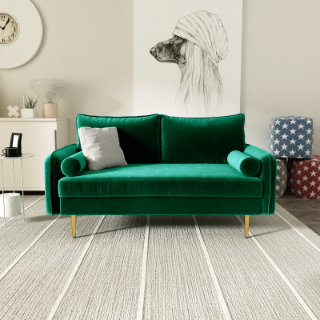 Picture of MARYJANET Velvet Sofa Range (Green) - 3 Seater (Sofa)