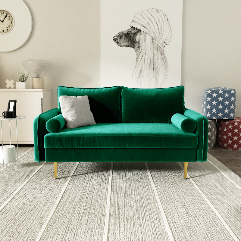 Picture of MARYJANET Velvet Sofa Range (Green) - 3 Seater (Sofa)