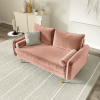 Picture of MARYJANET Velvet Sofa Range (Rose) - 3 Seater (Sofa)