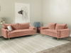 Picture of MARYJANET Velvet Sofa Range (Rose) - Loveseat + Sofa Set